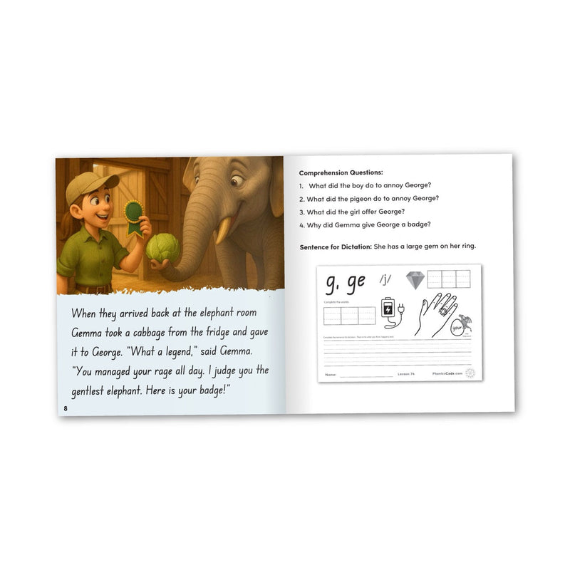 Phonics Code Book 74 - g says /j/