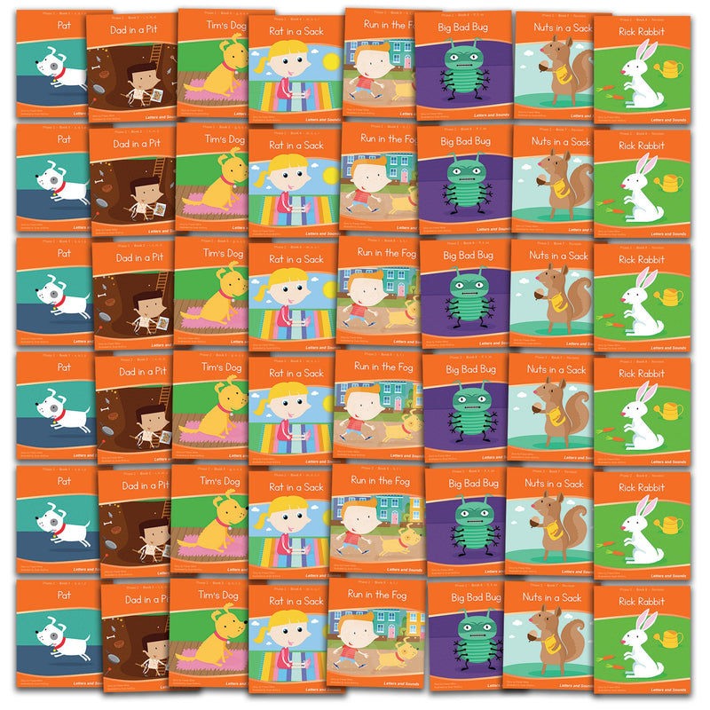 Letters and Sounds Phase 2 Fiction Decodable Readers x 6 Sets – Smart ...