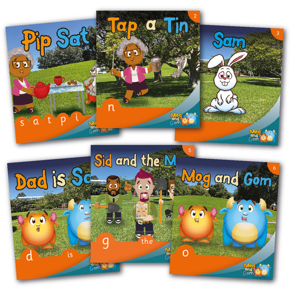 Mog and Gom Phase 2 Decodable Books – Smart Kids Australia