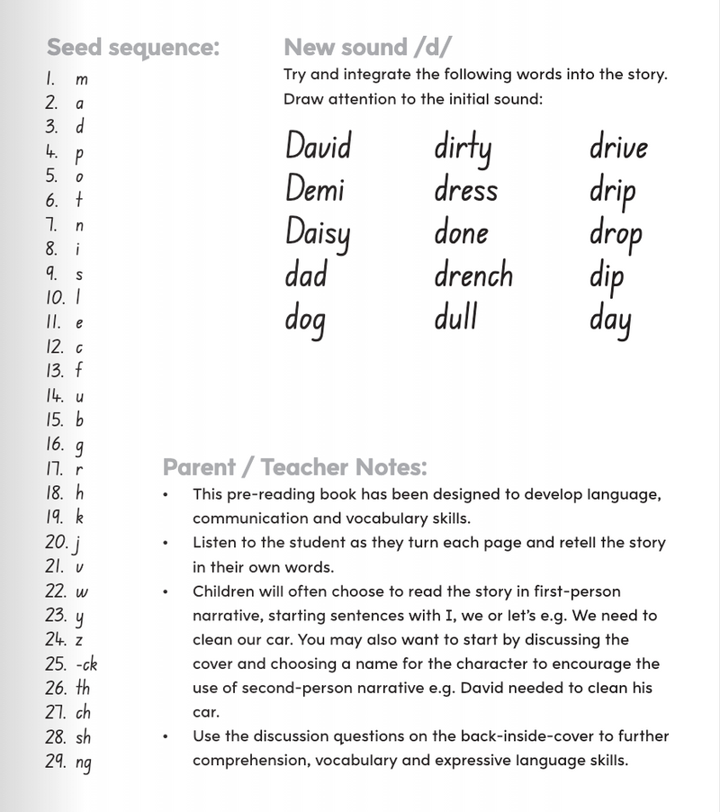 Phonics Code Book 3 /d/ – Smart Kids Australia