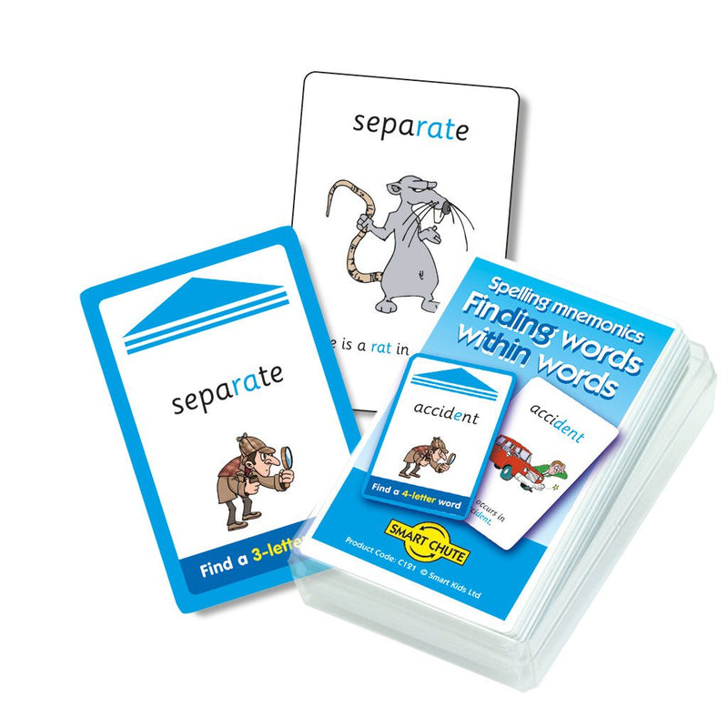 Spelling Mnemonics Chute Cards