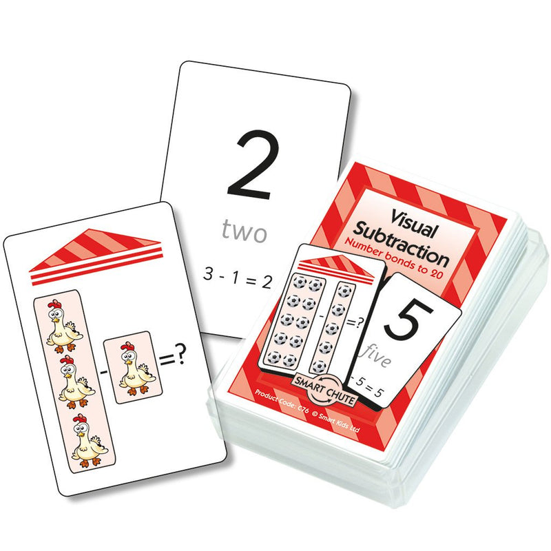 Visual Subtraction Chute Cards