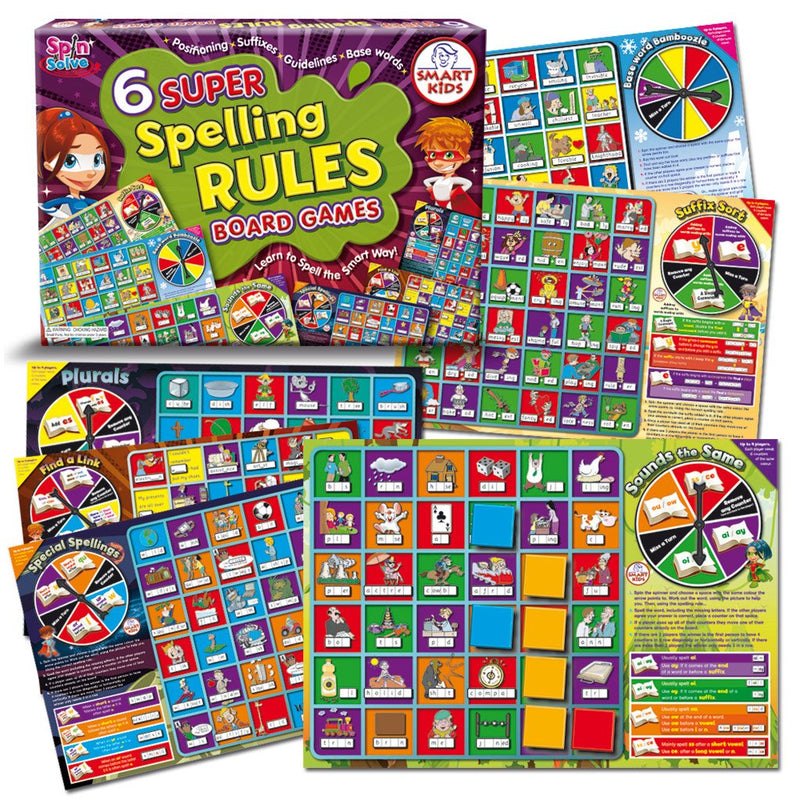 6 Super Spelling Rules Games
