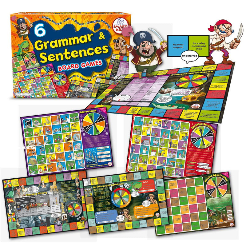 6 Grammar Board Games -  Literacy Resources