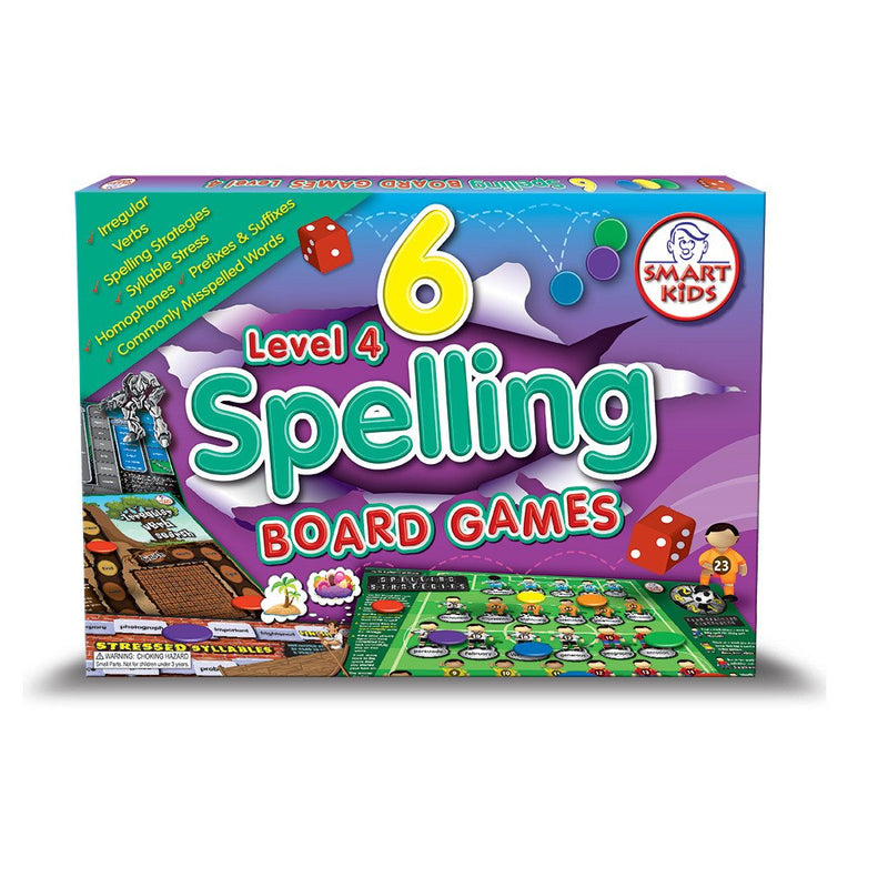 6 Spelling Board Games Level 4 -  Literacy Resources