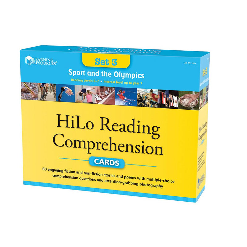 Sport & Olympics Hi-Lo Comprehension Cards