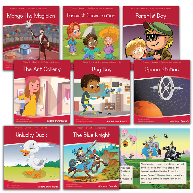 L&S Phase 6 Decodable Readers x 6 Sets