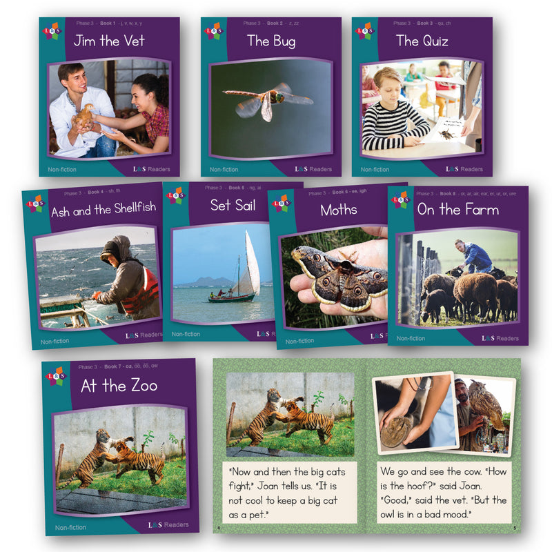 L&S Phase 3 Non-fiction Readers x 6 Sets