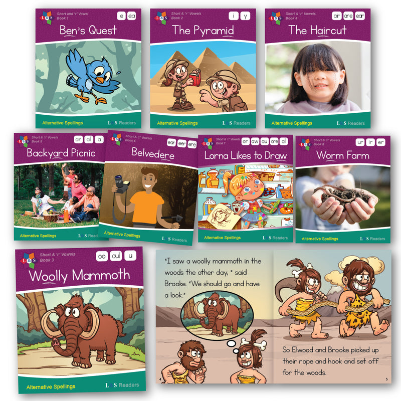 L&S Phase 5 Alternative Spellings - Short Vowel Sounds  x 6 Sets