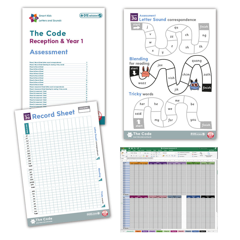 Letters and Sounds Assessment (with excel)