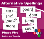 Alternative Spellings Flashcards - Phase Five