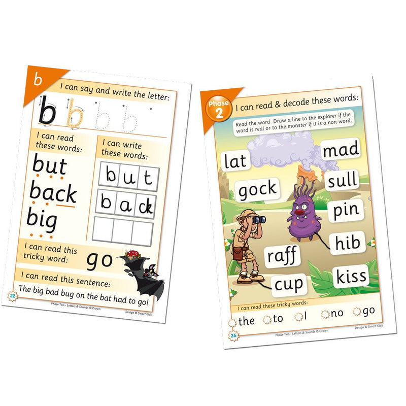 Phase 2 & 3 Decodable Text Activity Book - Set of 30