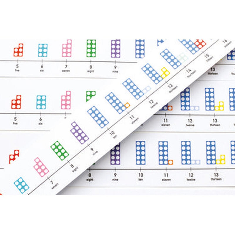 Numicon Table-top Number Lines Set of 5