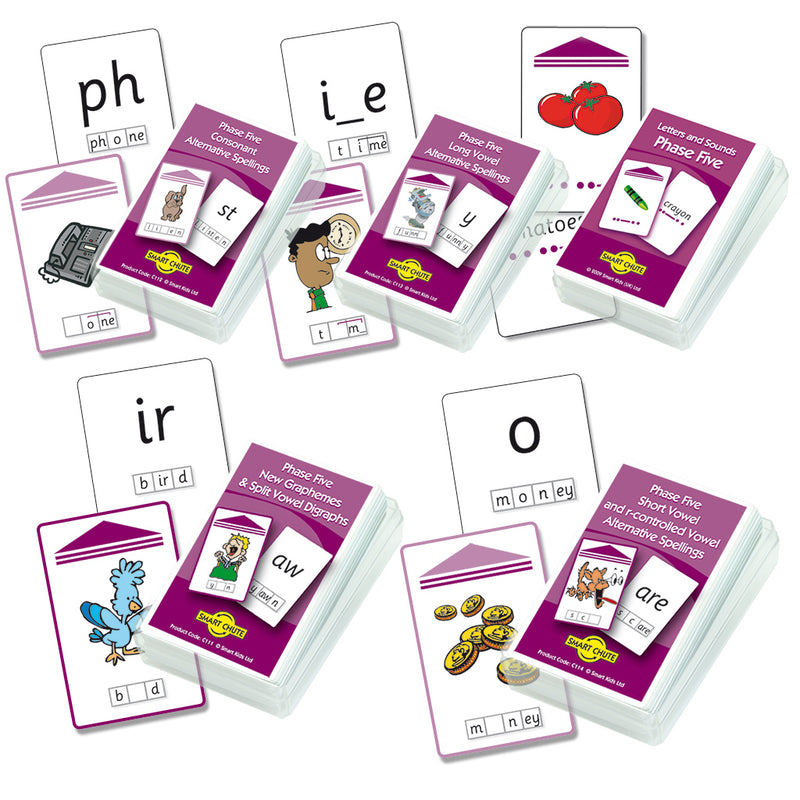 Letters and Sounds Phase 5 Chute Cards Smart Buy