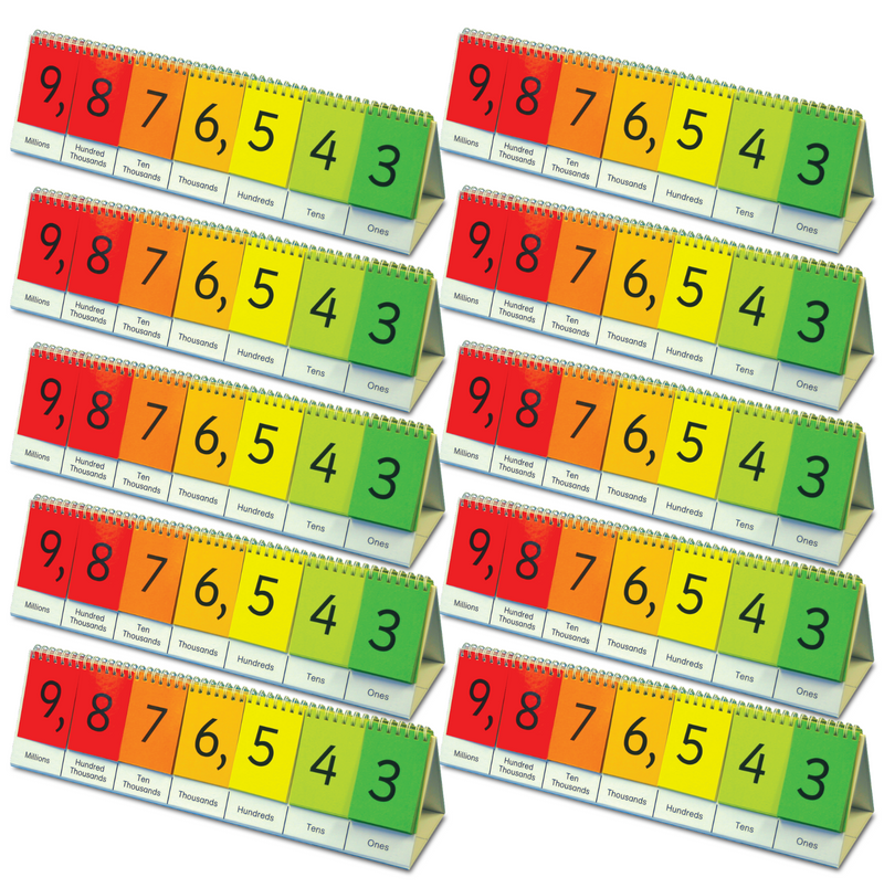 Place Value Flip Stand - Set of 10