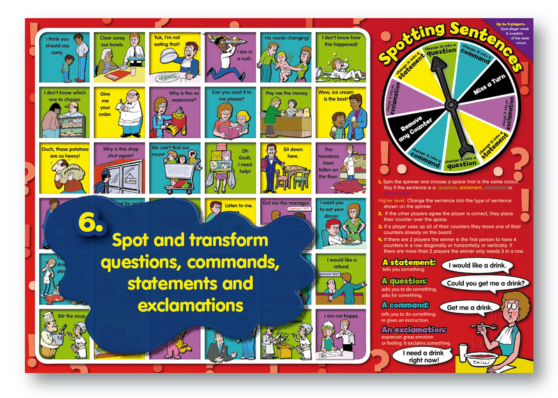 6 Grammar Board Games -  Literacy Resources