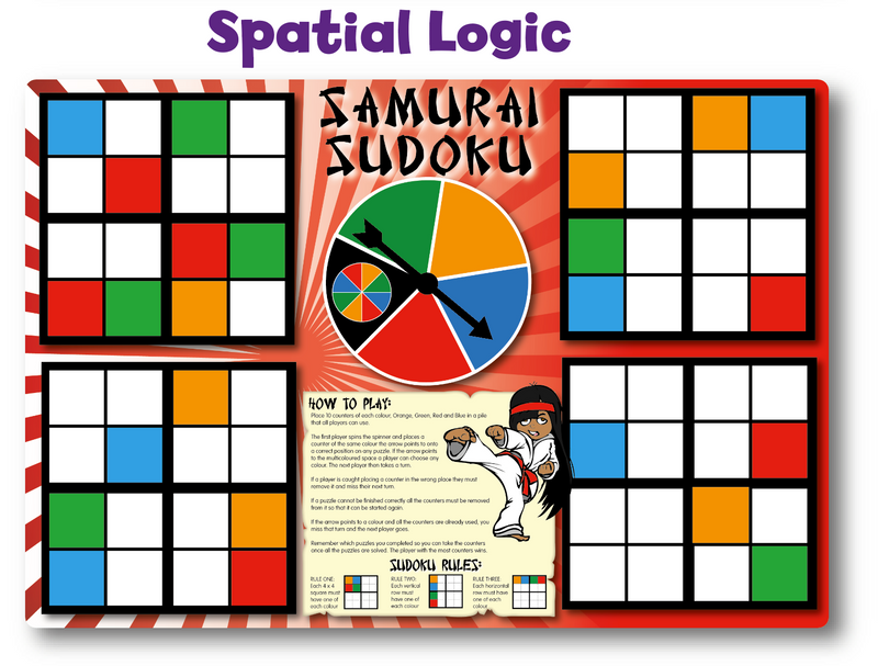 6 Spatial Skills Board Games