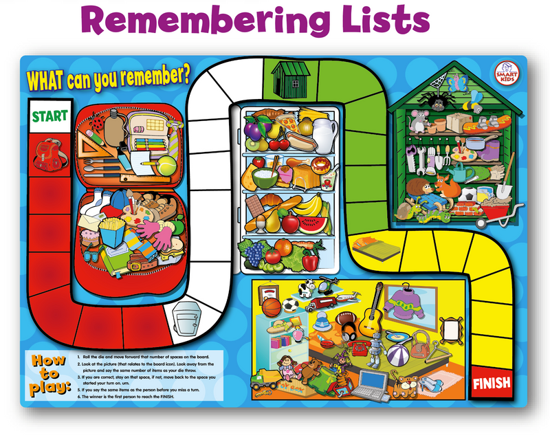 6 Memory Skills Board Games